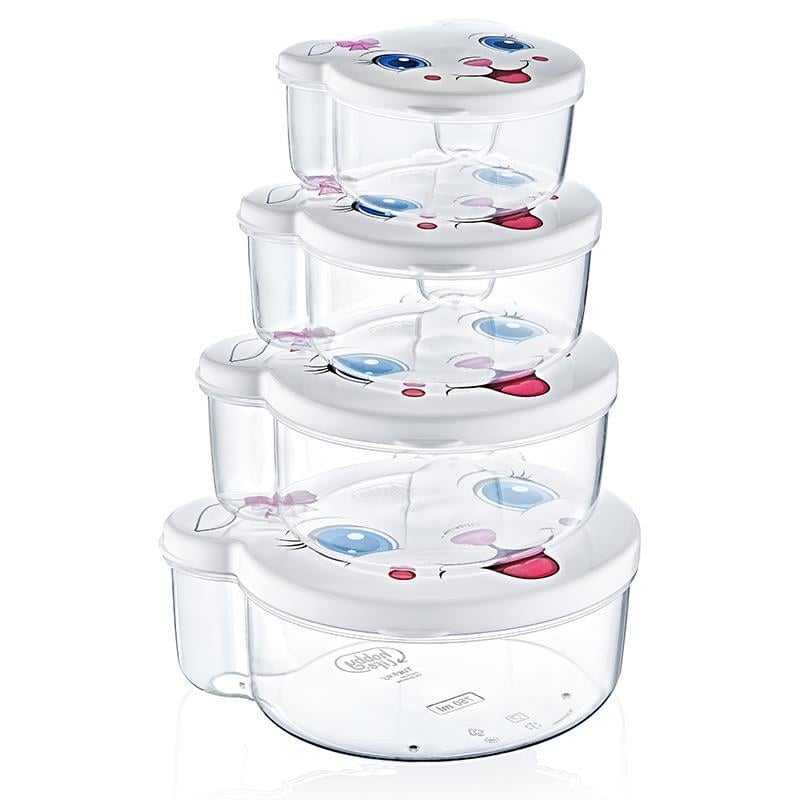 BOITES DE CONSERVATION ZOO x4 PCS