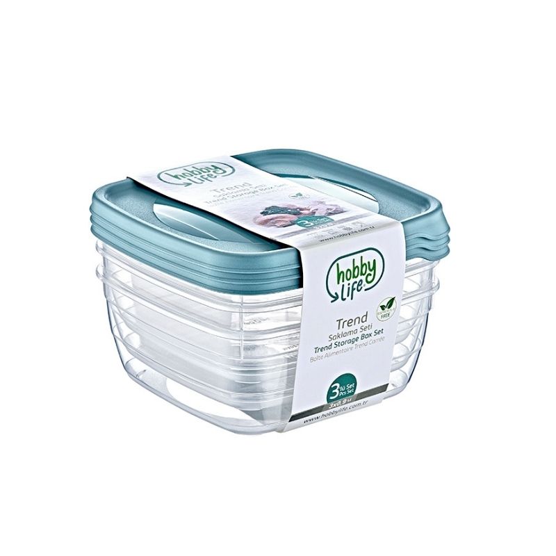 TREND SET DE BOITES DE CONSERVATION 3x0,9 LT