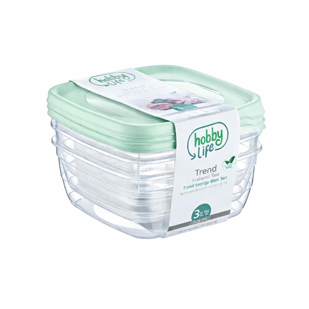 TREND SET DE BOITES DE CONSERVATION 3x0,9 LT