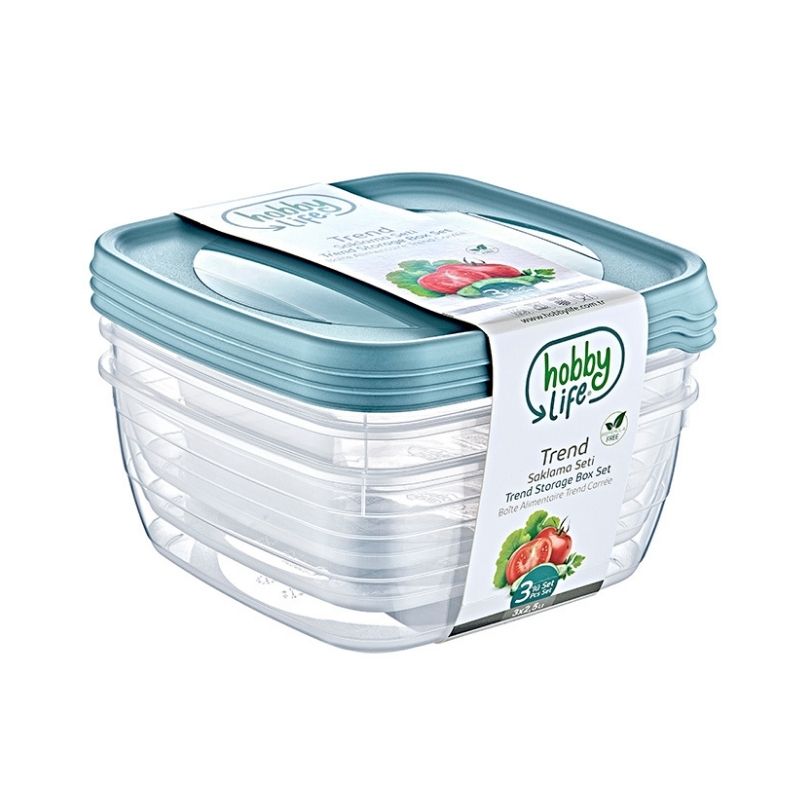 TREND SET DE BOITES DE CONSERVATION 3x2,5 LT