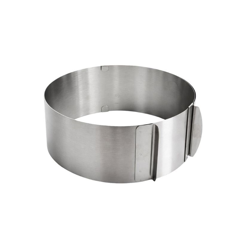 CERCLE DE PATISSERIE EXTENSIBLE EN INOX Ø16 à 28 x 6,5 cm