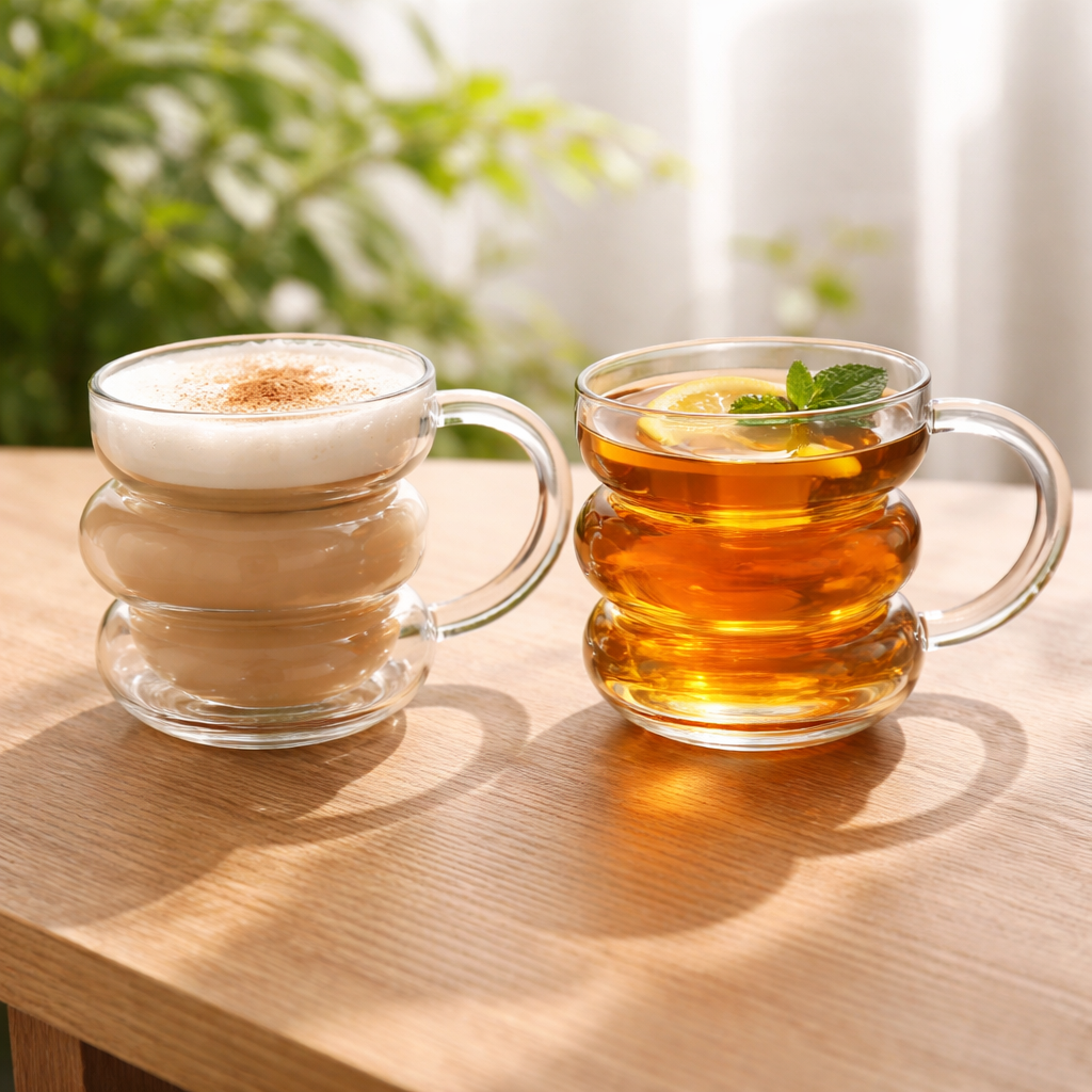 ALTINBAS VERRE DESIGN AVEC ANSE 2x450 ML