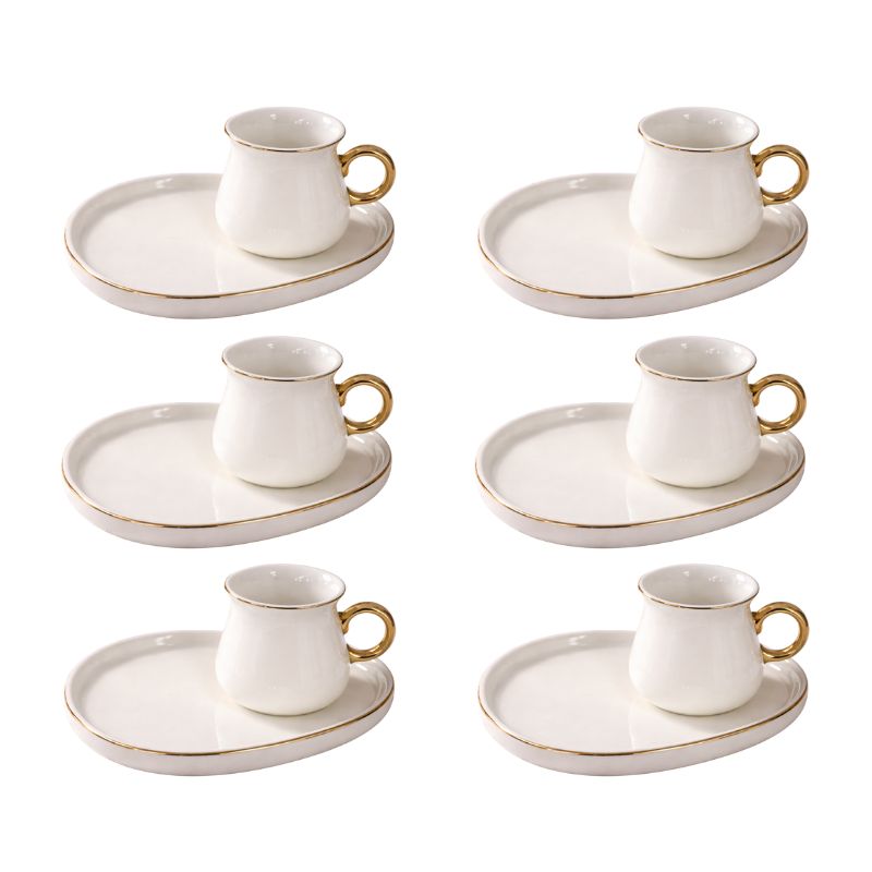 SERVICE A CAFE BLANC LISERE DORE x12 PCS