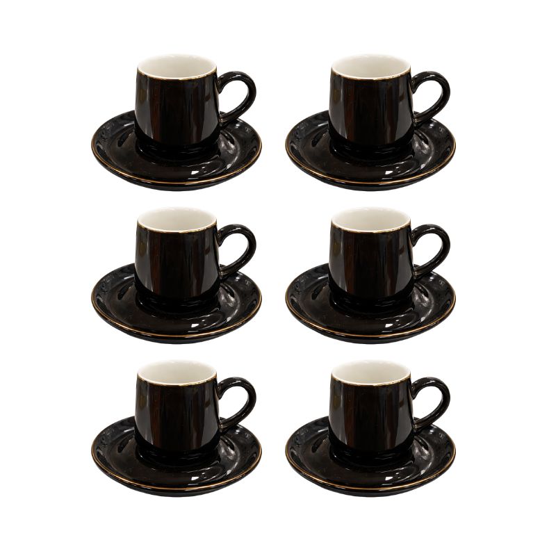 SERVICE A CAFE NOIR LISERE DORE x12 PCS