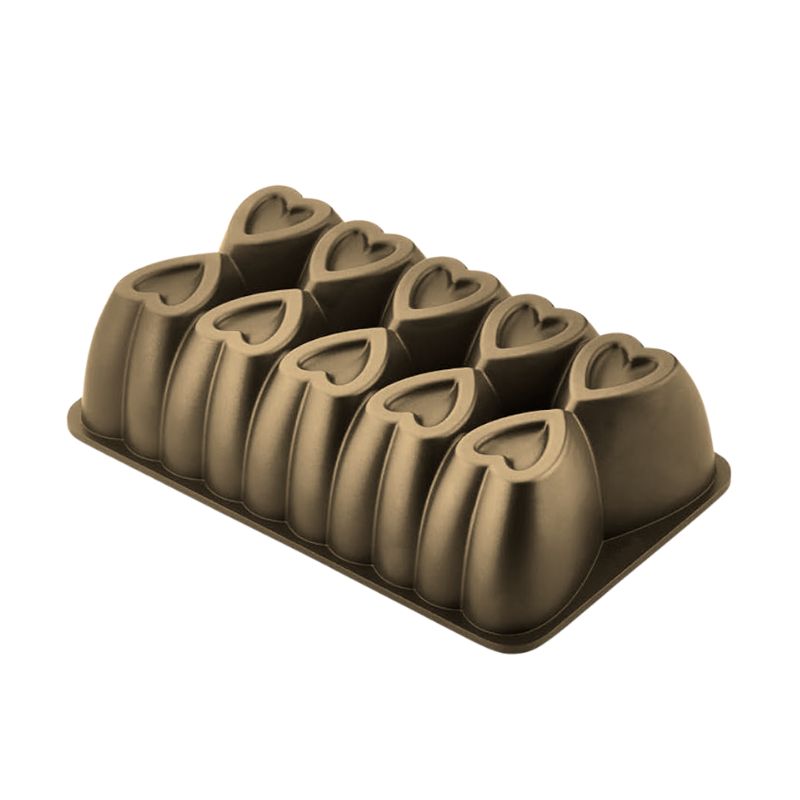 AMETIST BATON MOULE A GATEAU EN FONTE DORE