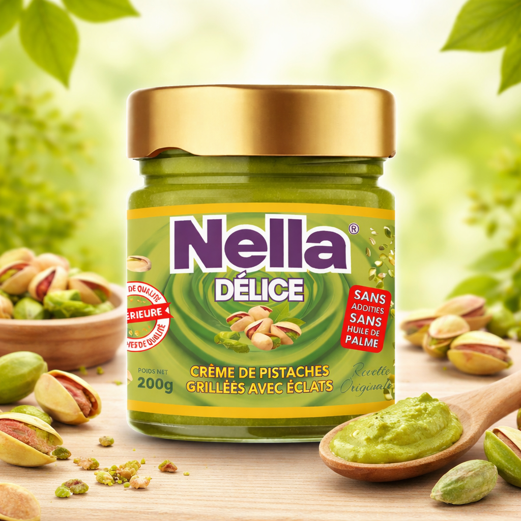 NELLA CREME DE PISTACHES GRILLEES AVEC ECLATS 200 GR