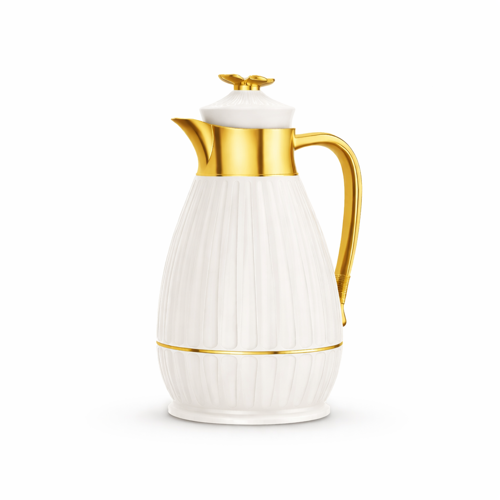 KAISER KOCH PICHET ISOTHERME DECORATIF 1 LT BLANC-DORE