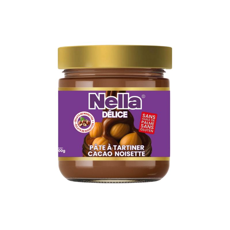 NELLA PÂTE A TARTINER CACAO NOISETTE AVEC ECLATS 200 GR