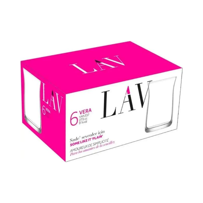 LAV VERA VERRE A EAU 6x275 ML