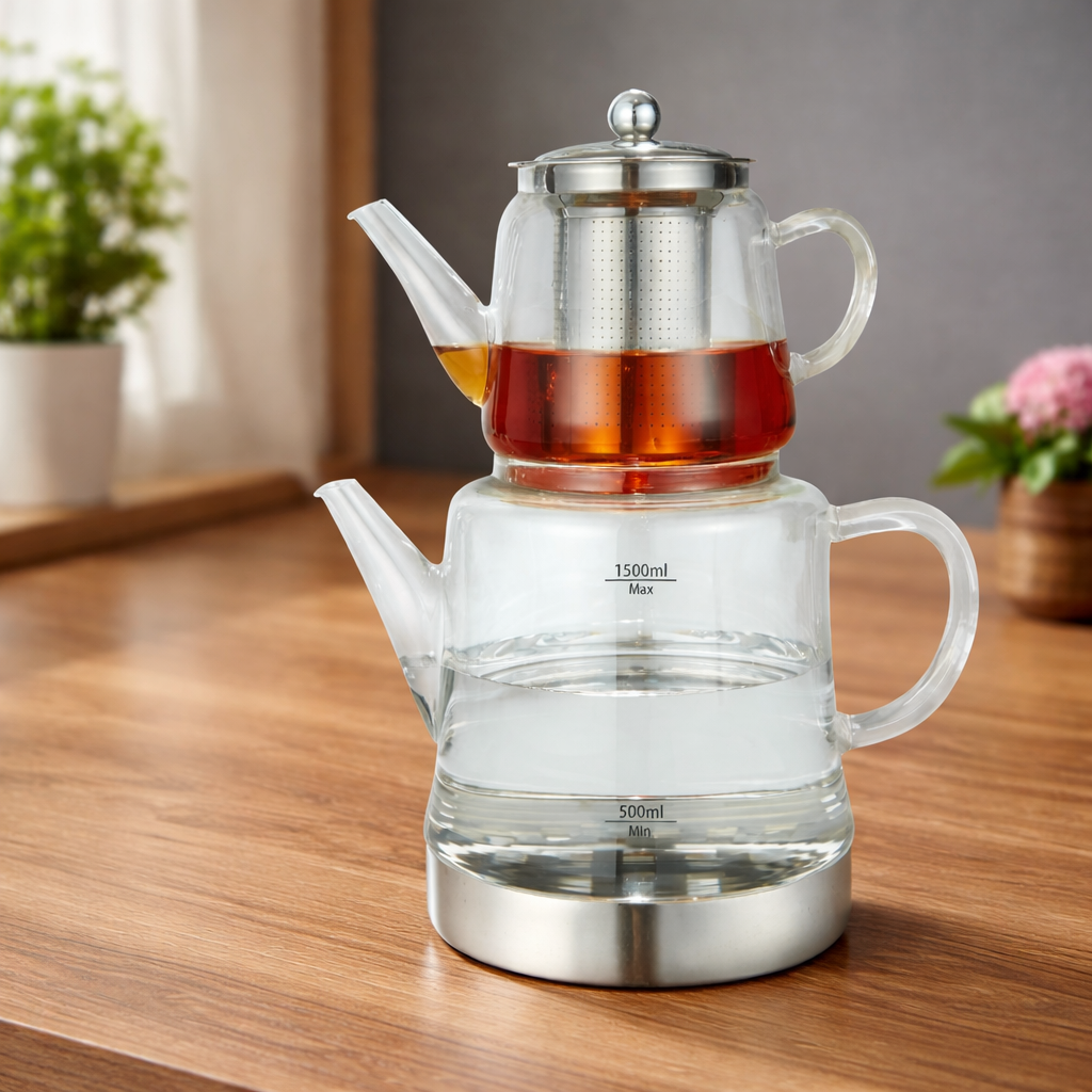 WEISSBERG THEIERE EN VERRE 1+2 LT - COMPATIBLE INDUCTION (Copie)