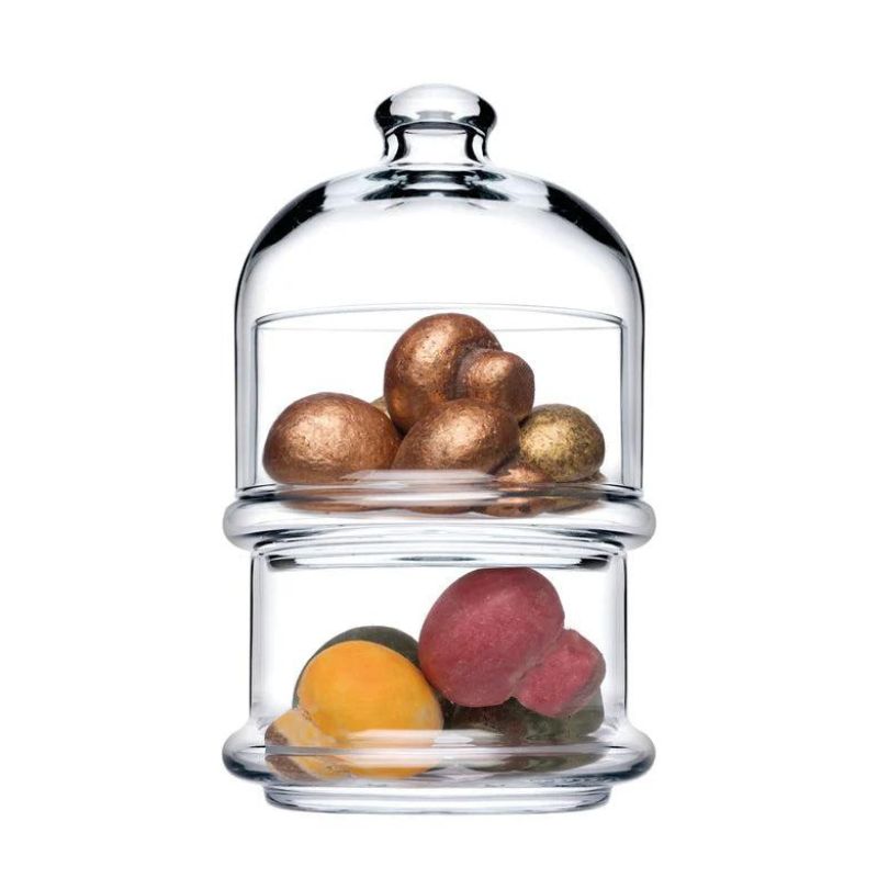 Verrine Double Avec Couvercle 16x6,9cm VILLA PATISSERIE