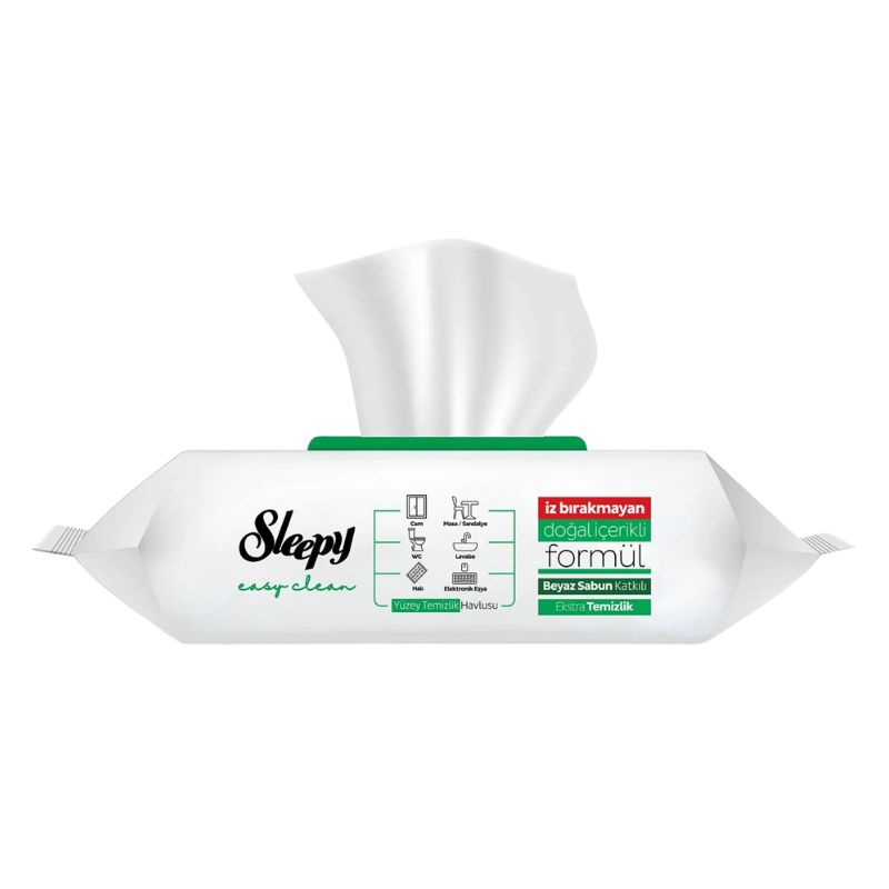 Lingettes Nettoyantes Multi Surfaces Easy Clean Vert x100 - SLEEPY