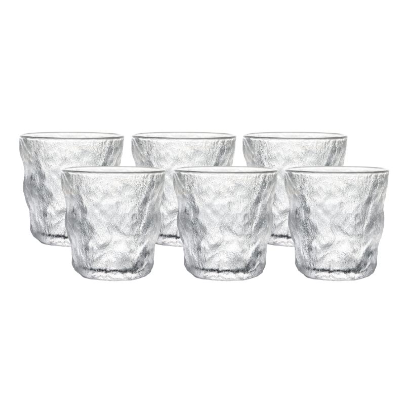 Verre Court Effet Glacé x6 pièces (GL1 04) - ALTINBAS