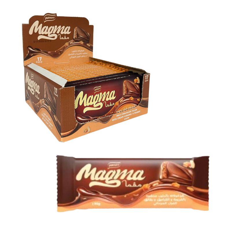 Tablette de Chocolat au Caramel et Cacahuète 90gr - MAGMA