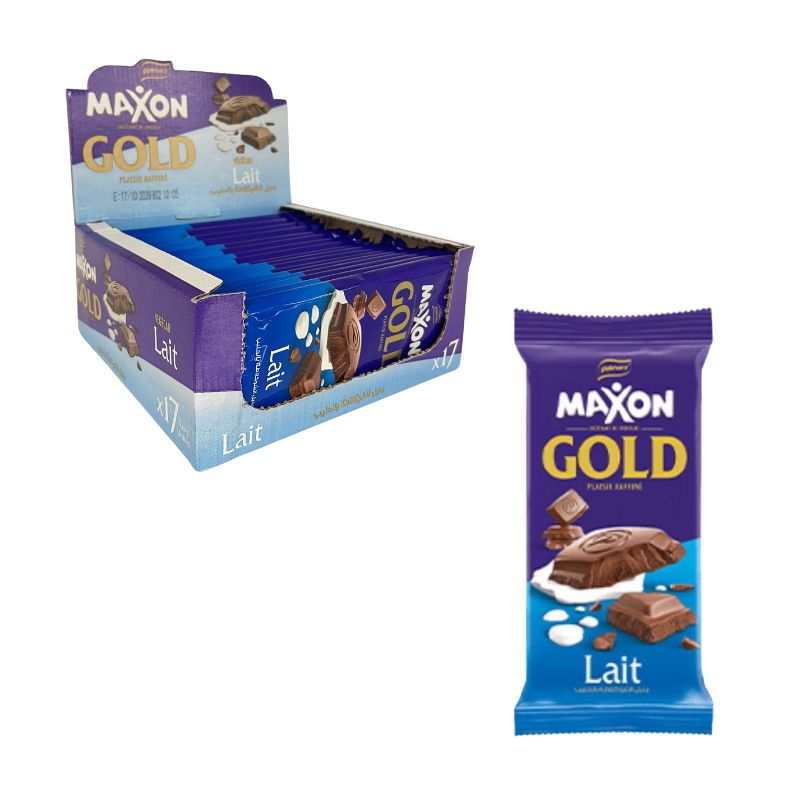 Gold Tablette de Chocolat au Lait 100gr - MAXON