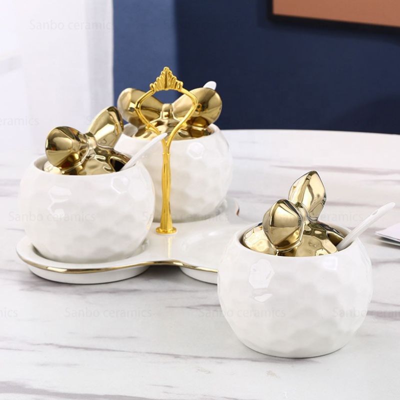 Set Pot à Epices Décoratif en Céramique 10 Pièces