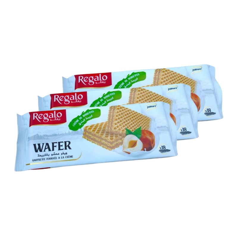Gaufrettes à la Crème de Noisette 140gr - REGALO
