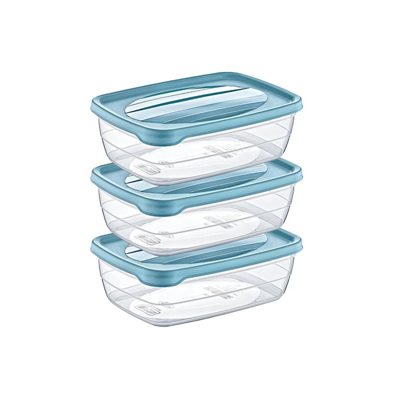 Set de Conservation Rectangle en Plastique 0,6 Lt x3 pièces - HOBBY LIFE